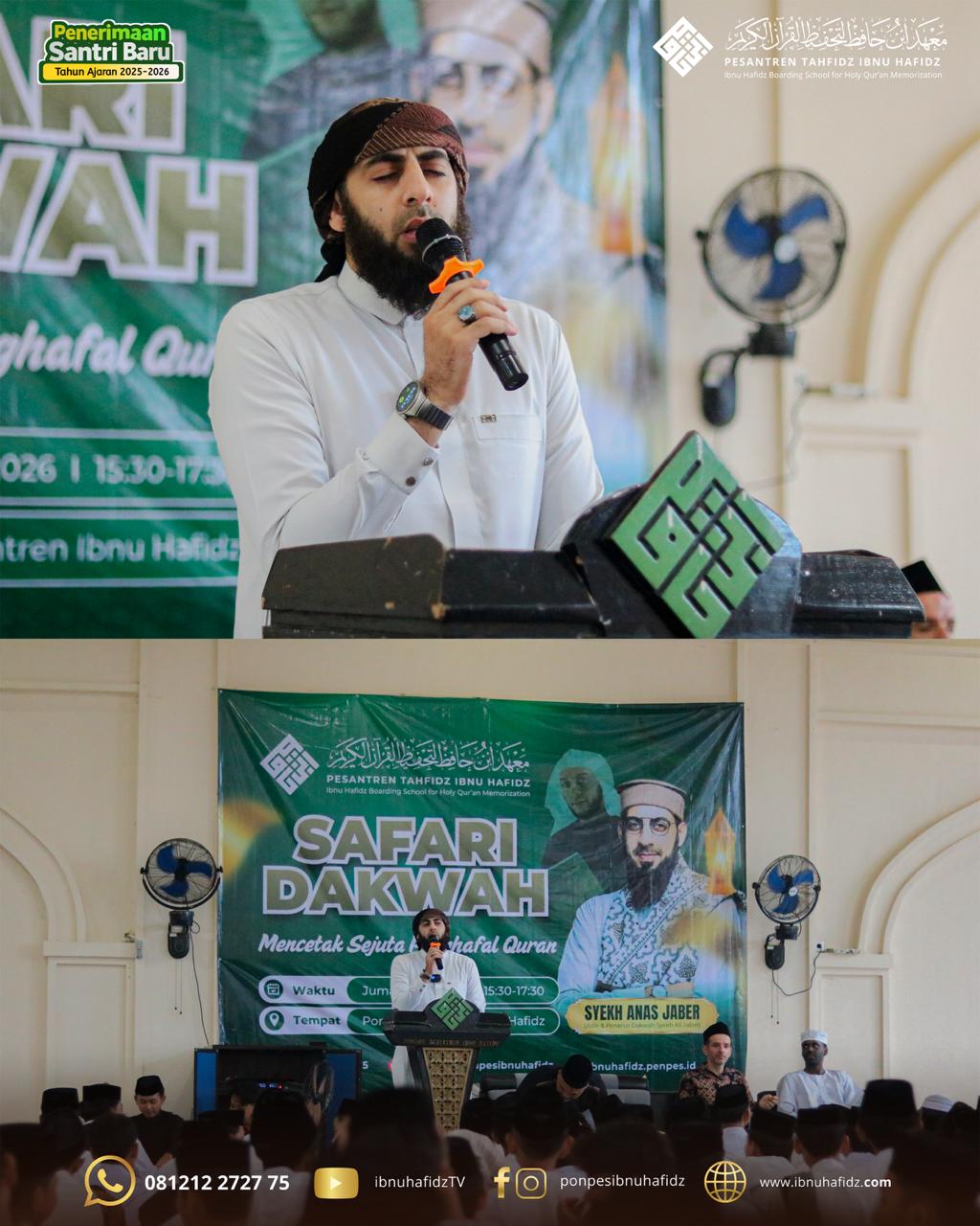 Safari Dakwah di Ibnu Hafidz, Syekh Anas Jaber Serukan Pelurusan Niat dalam Menghafal Al-Qur’an